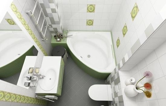 Совмещенный дизайн ванной в хрущевке